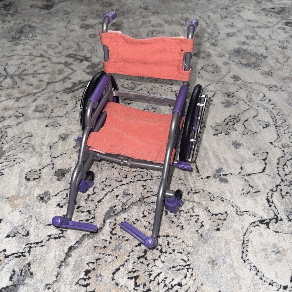 Doll Wheelchair My Life 18" Doll Orange Purple Medical Play
